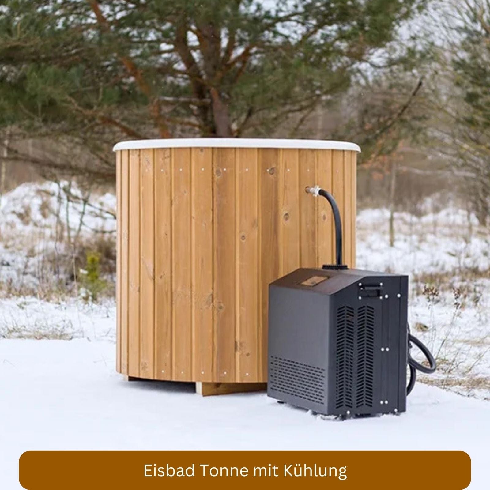 Eisbad Tonne mit Kühlung