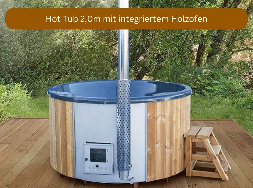 Baltresto Hot Tub 2,0m mit integriertem Holzofen