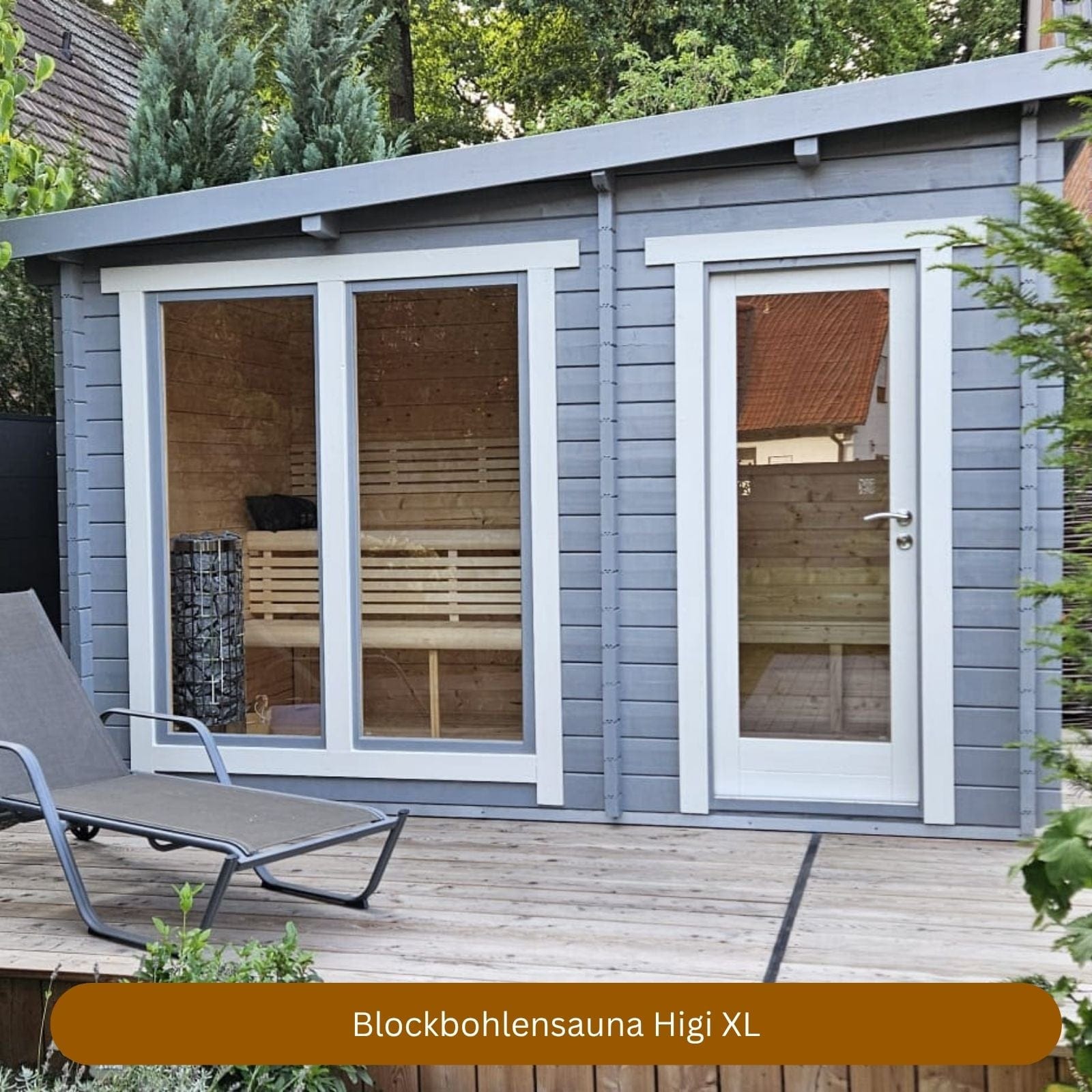 Blockbohlensauna Higi XL