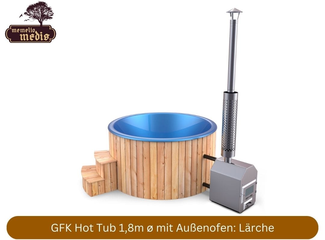 GFK Hot Tub mit externem Ofen