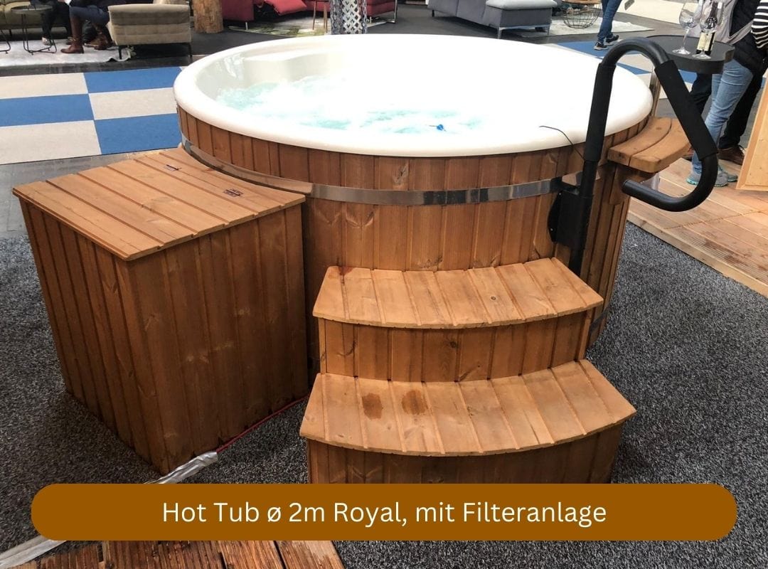 Hot Tub Royal mit Elektroofen, mit Filteranlage