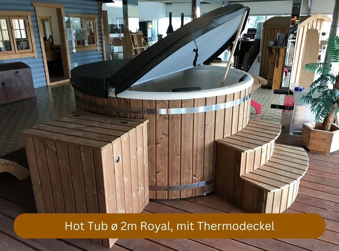 Hot Tub Royal mit Elektroofen, mit Thermodeckel