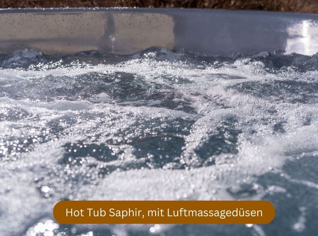Hot Tub Saphir ø1,8m mit Holzofen und Verkleidung aus Fichte